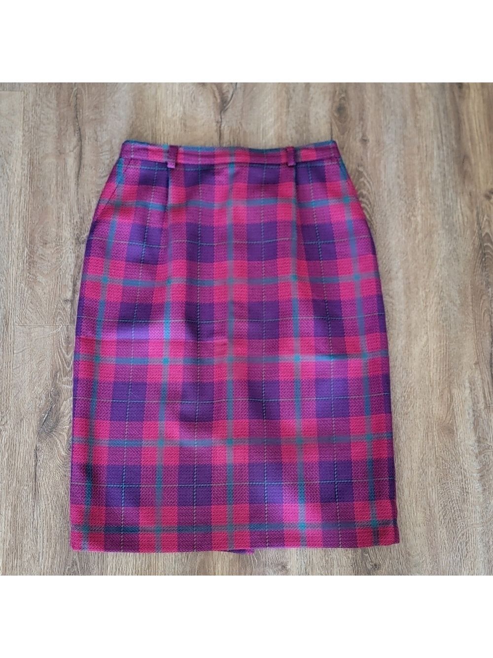 Braemar Petites Plaid Skirt #3057